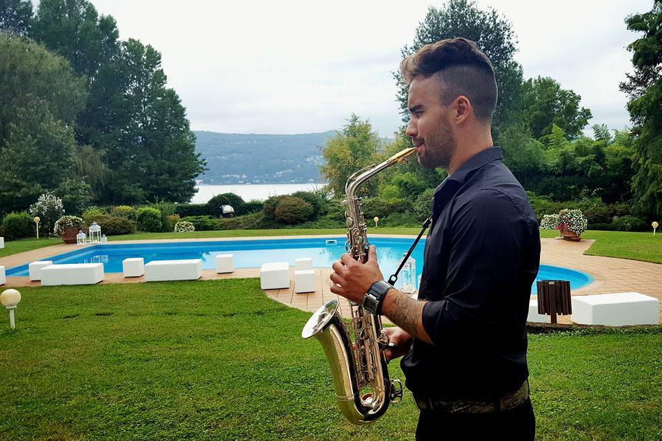 Sax in villa