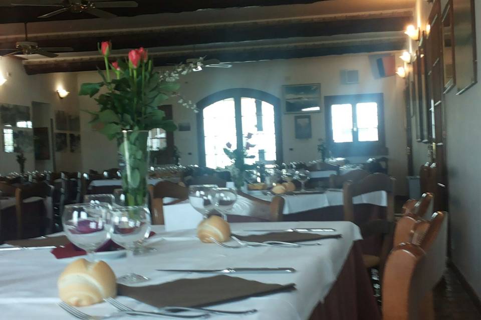 La sala con vista verso Nord