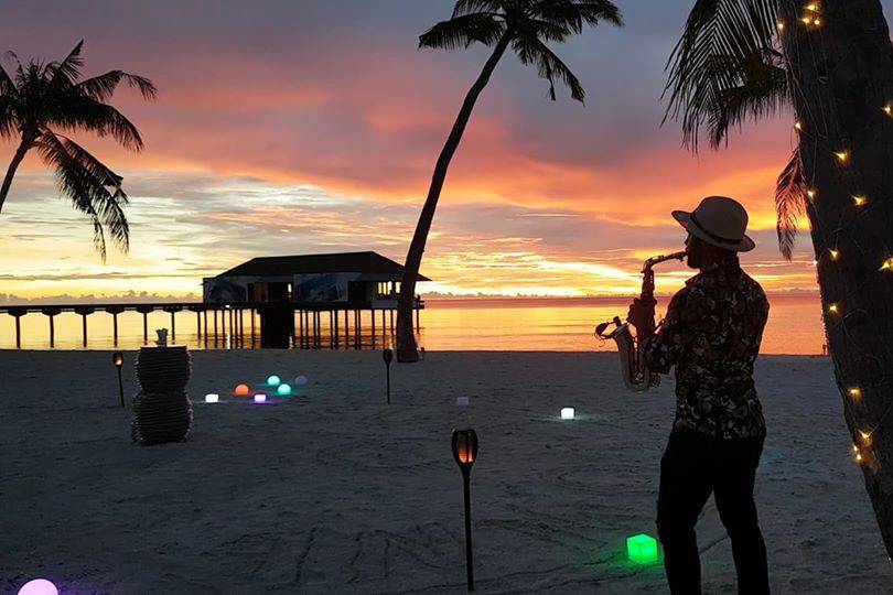 Sax live in Maldives