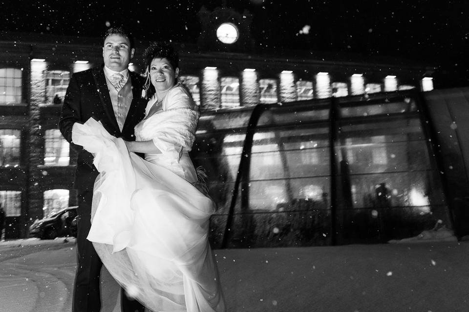 Snow and Wedding in Stia