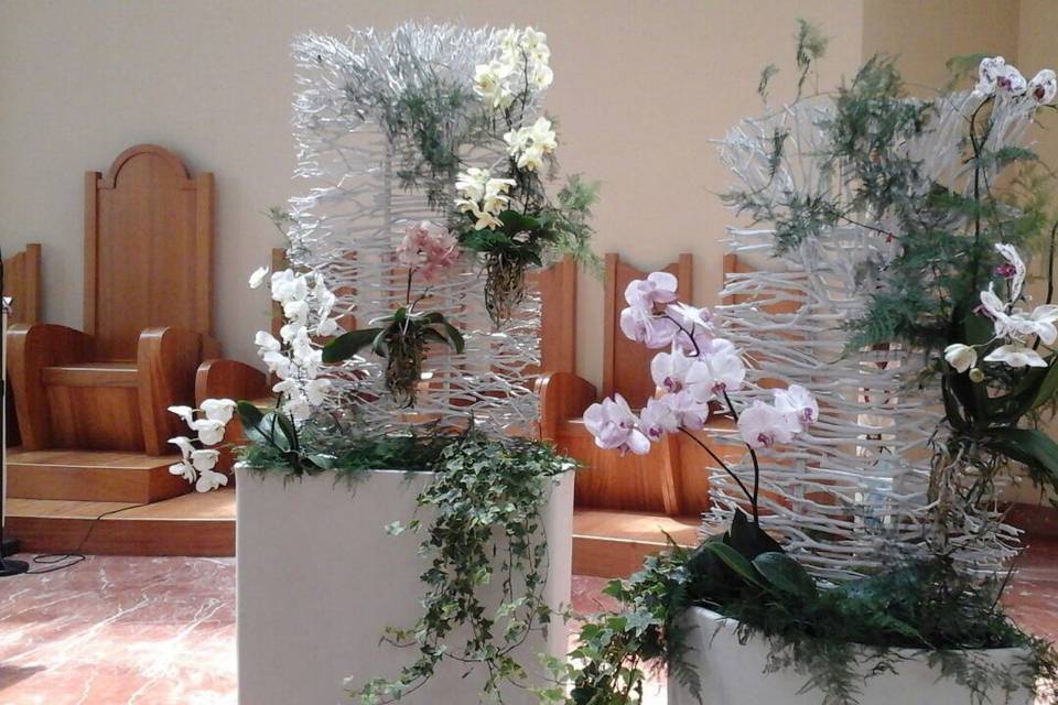 Allestimento con orchidee.