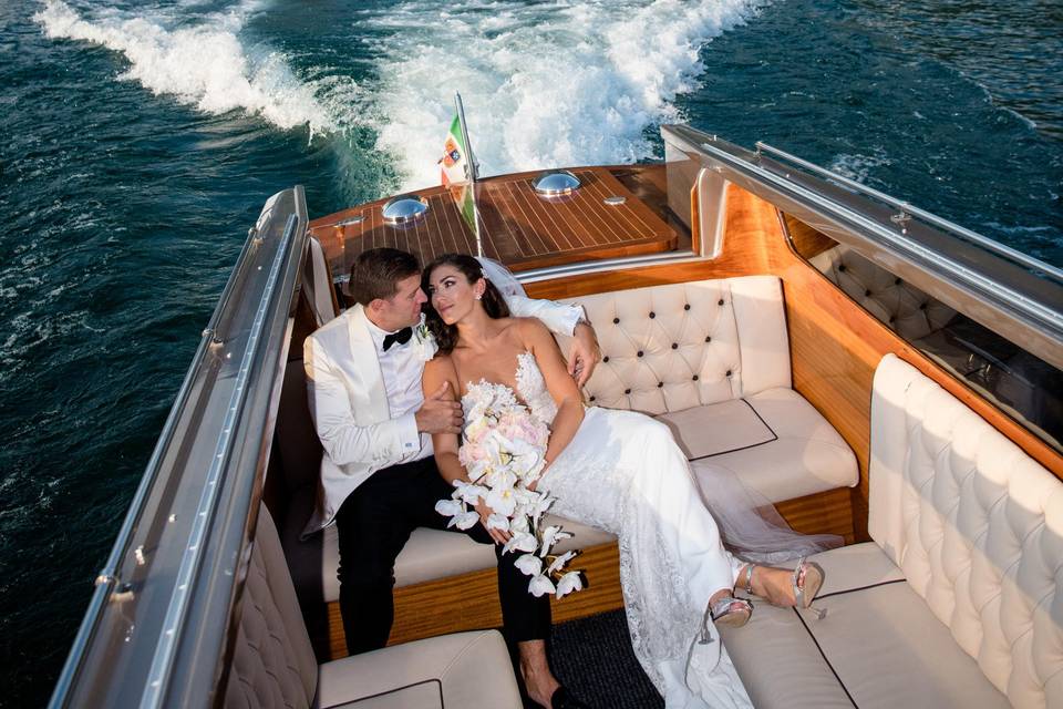 The boat on lake