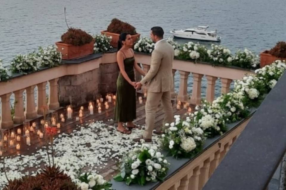 Wedding proposal in Sorrento