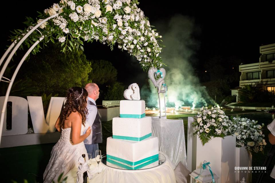 Wedding Cake e Fontane di luce