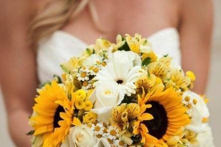 Bouquet girasole toscana wedding