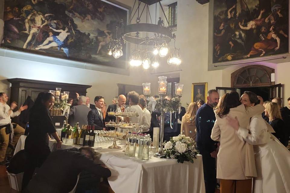 La festa nel salone