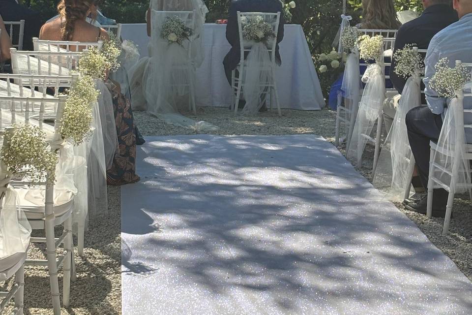 La cerimonia all'ingresso