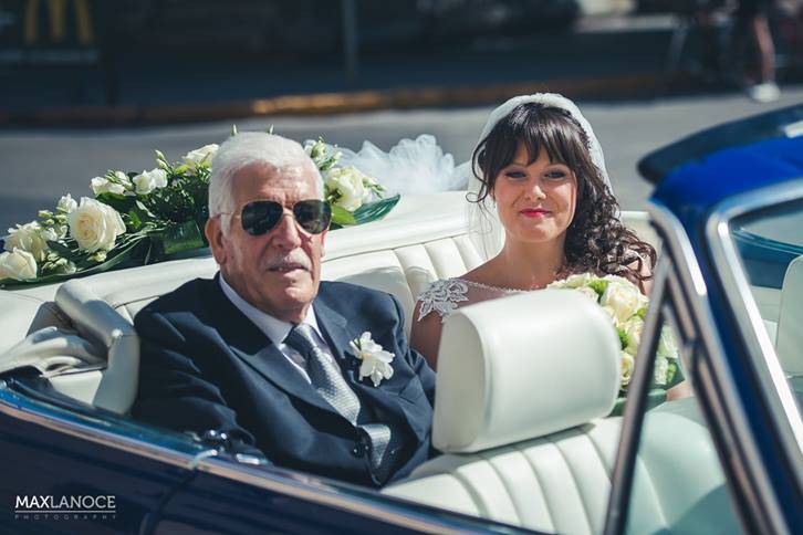 La sposa con orgoglio di papà