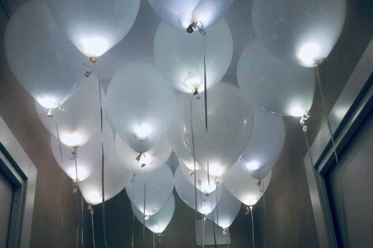 Palloncini con led per lancio