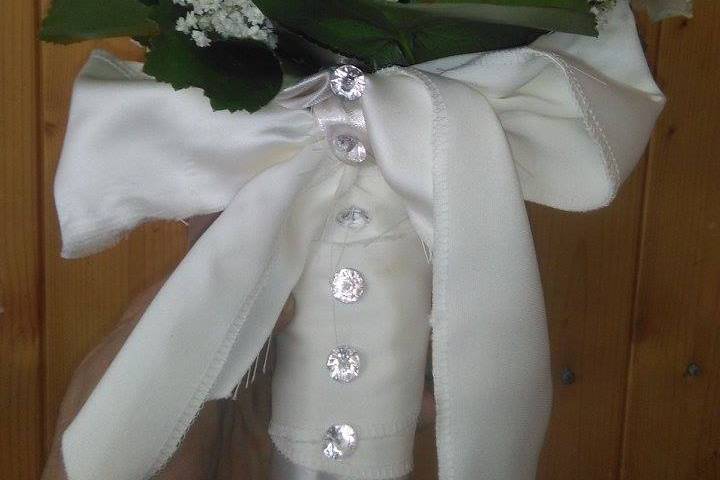 Bouquet rose e strass