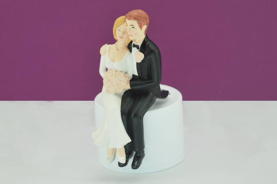 Cake topper romantico