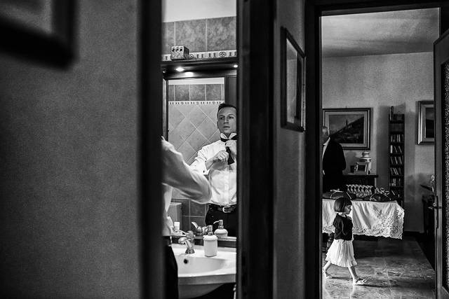 Preparazione sposo