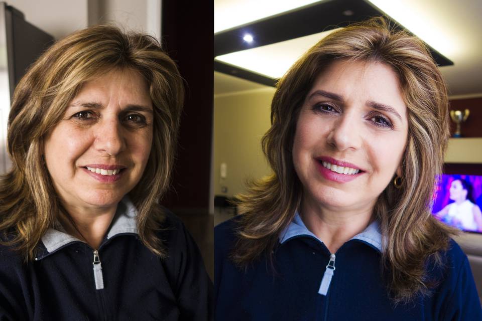 Prima e Dopo Lifting Makeup