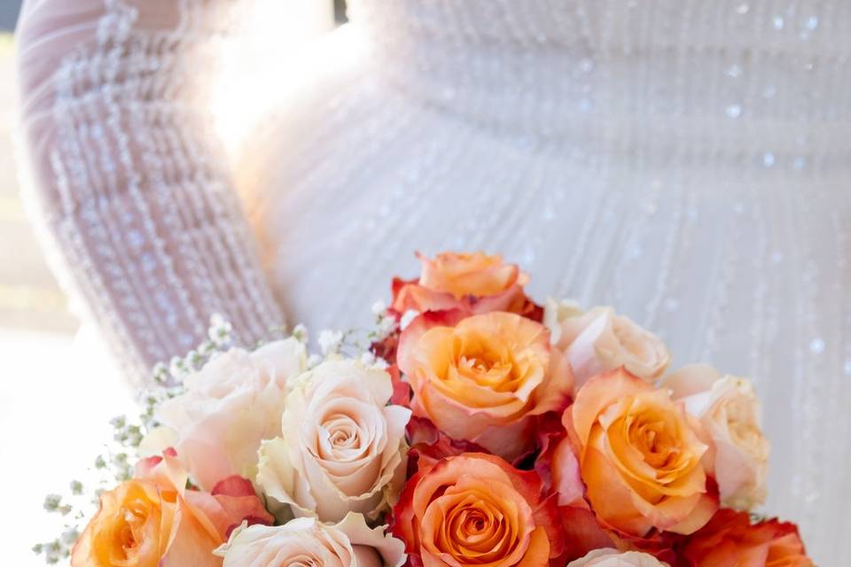Bouquet sposa rose