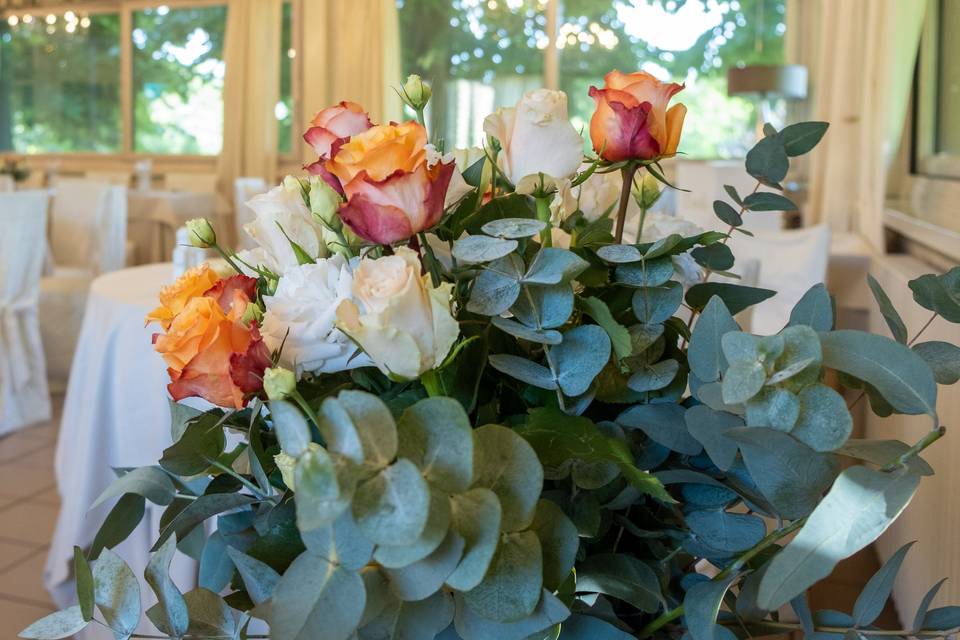 Dettaglio rose floreali