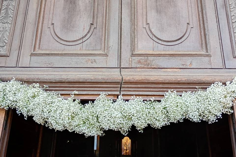 Festone di gypsophila