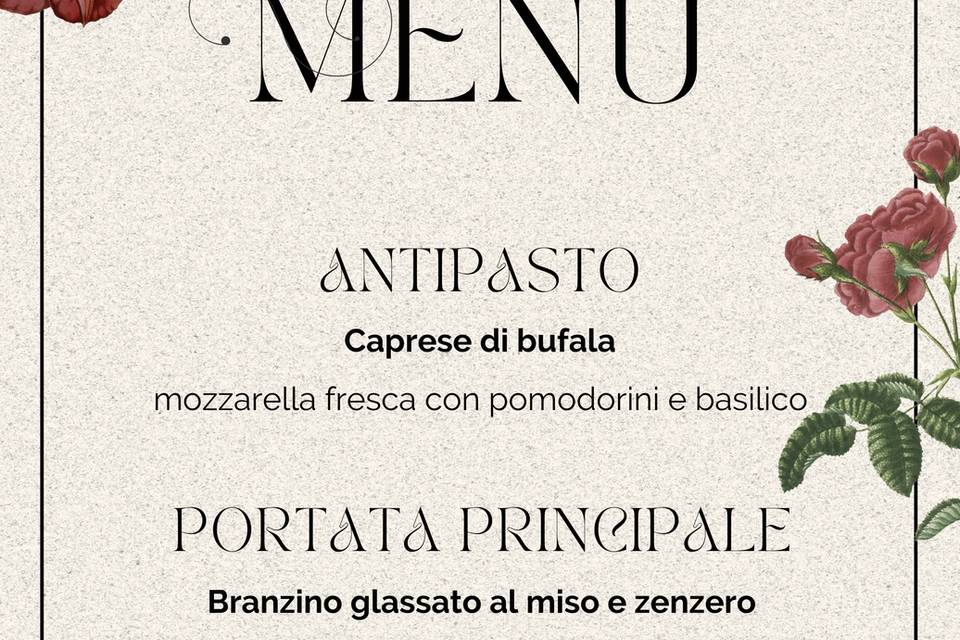 Menù vintage