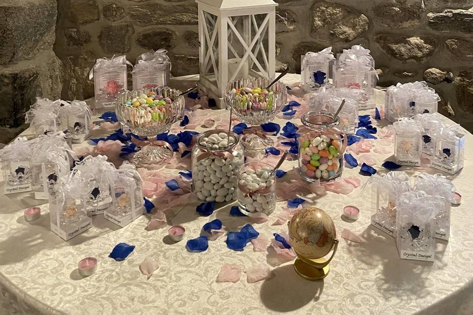 Allestimento confettata tema