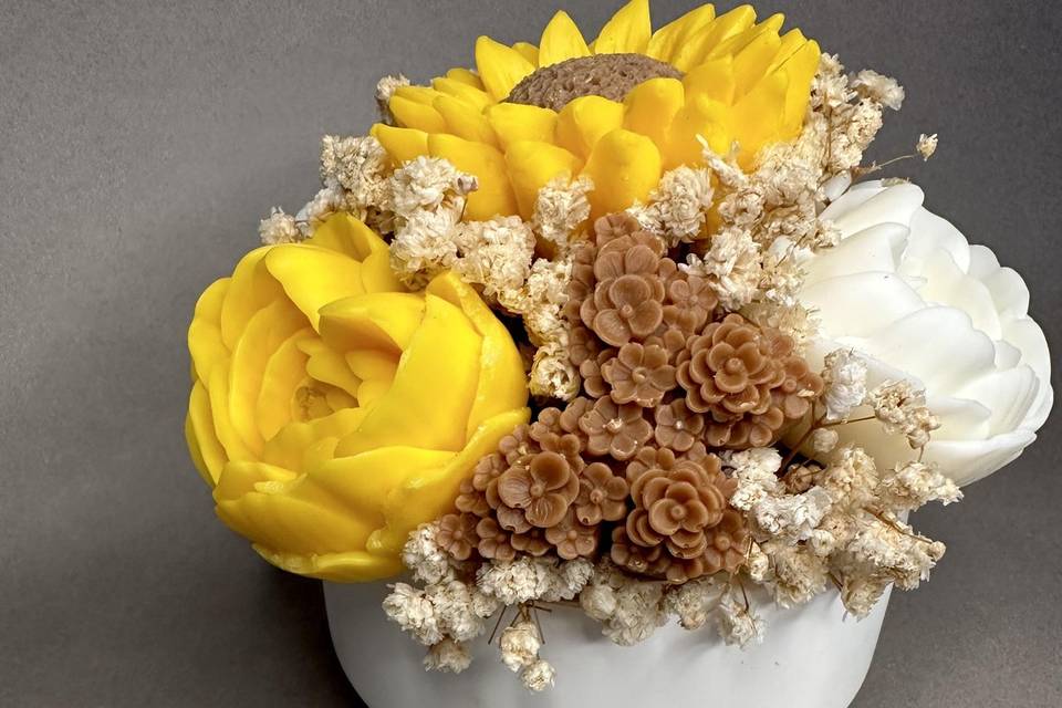 Bouquet in cera di soia