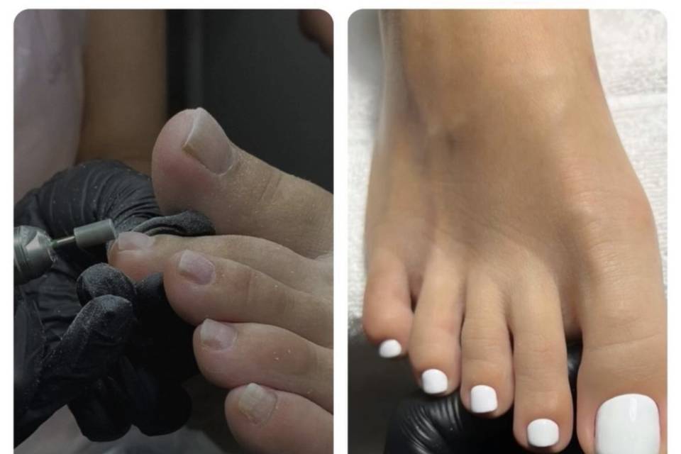 Pedicure con semipermanente