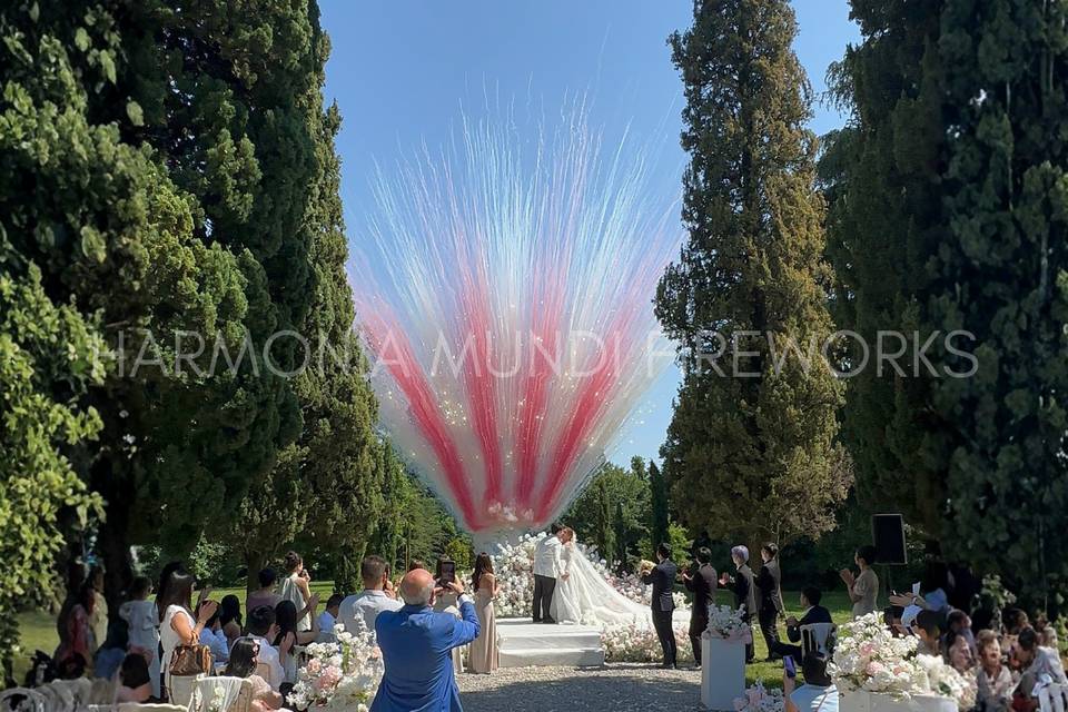 Smoke Bomb Bianco e Rosa