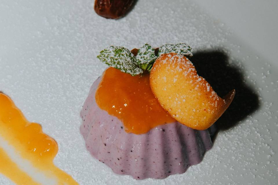 Panna cotta ai mirtilli