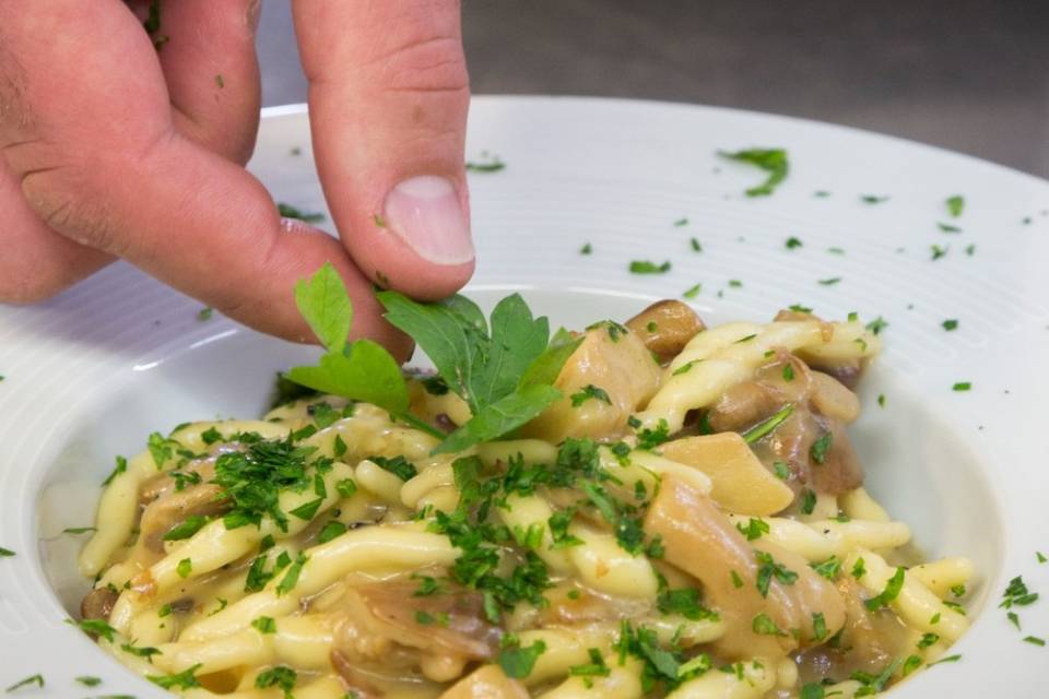 Trofie con funghi