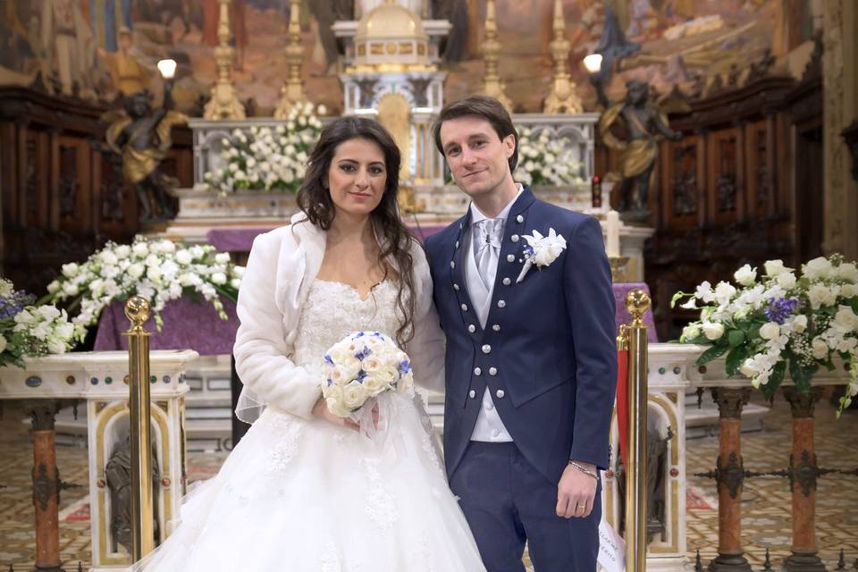 Foto di rito in chiesa
