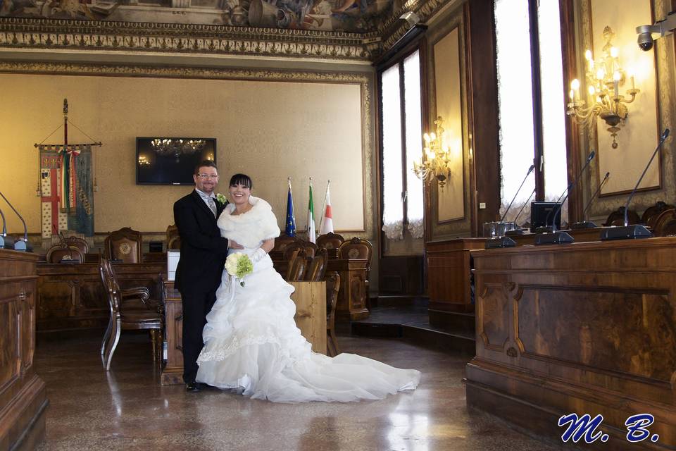 La sposa in posa