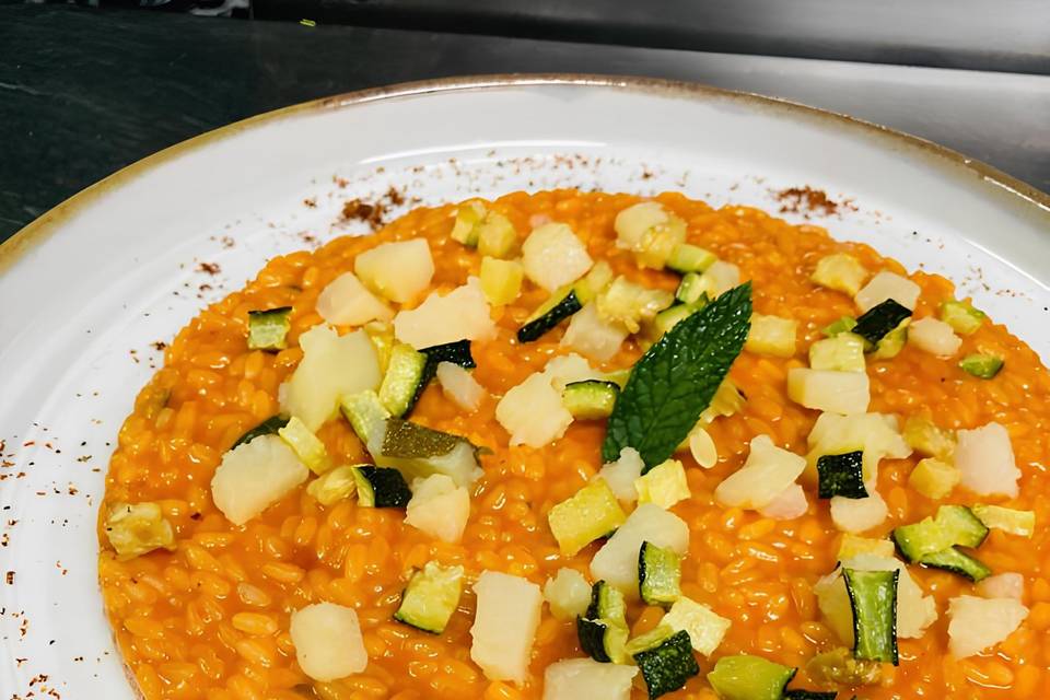 Risotto pomodoro e zucchina