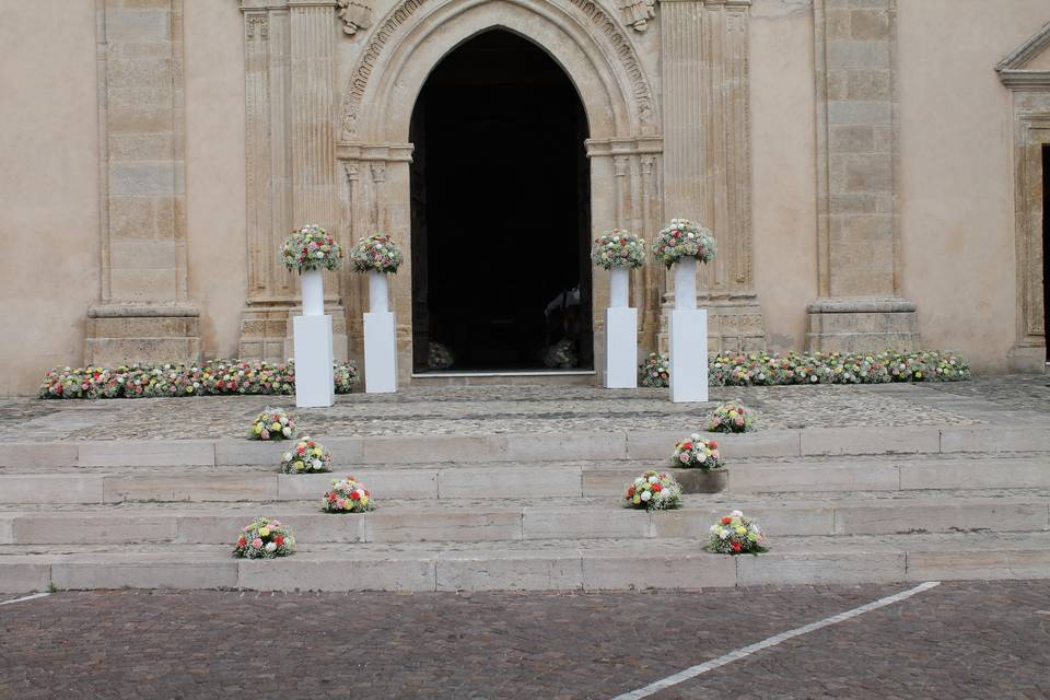 Addobbo floreale chiesa