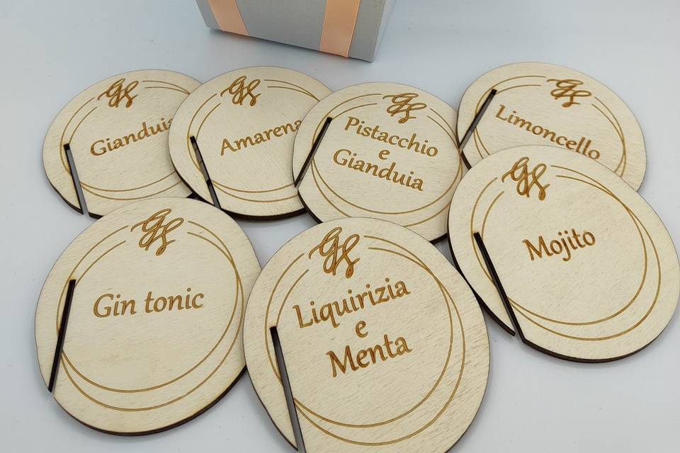 Tag gusto confetti in legno