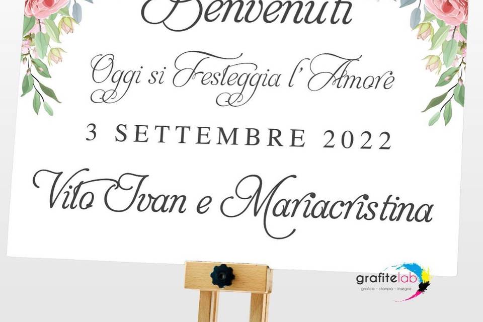 Tableau Benvenuti Flower