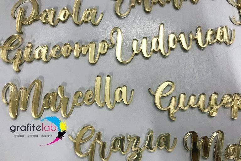 Segnaposto in Plex Specchiato