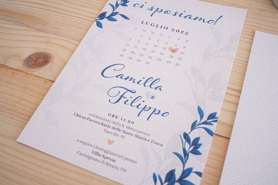 Invito, carta martellata