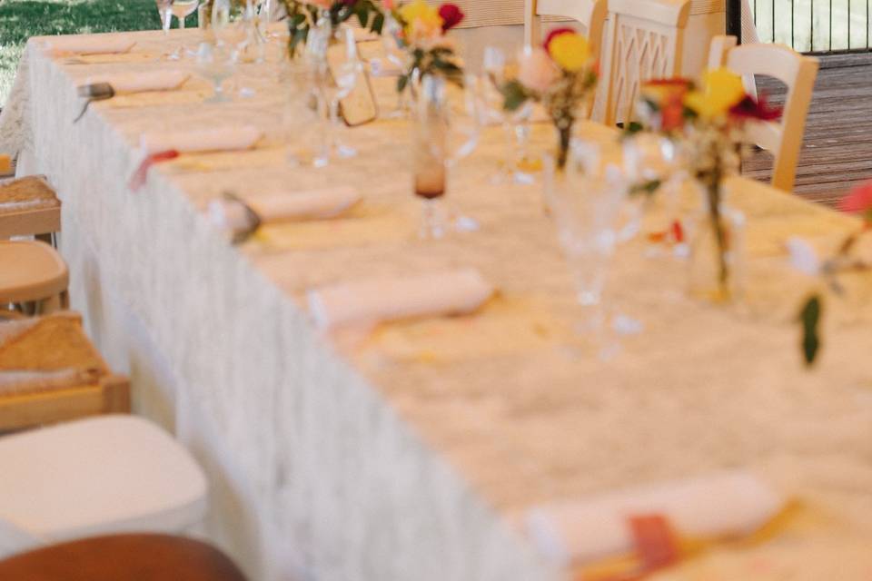 Allestimento tavoli