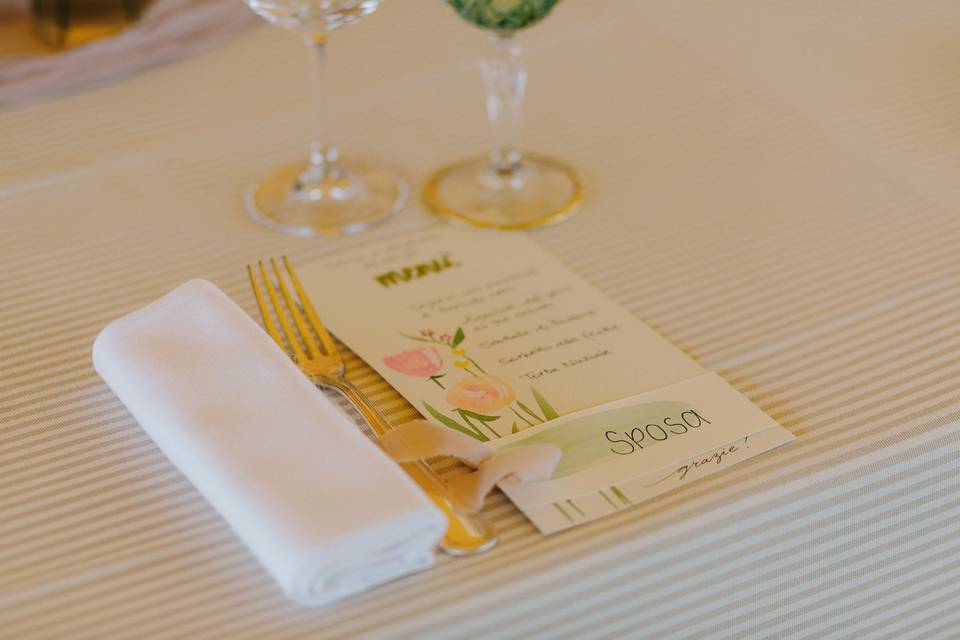 Menu’ dipinti a mano