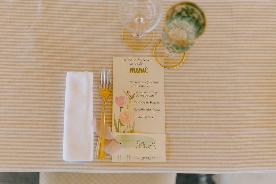 Menu’ dipinti a mano