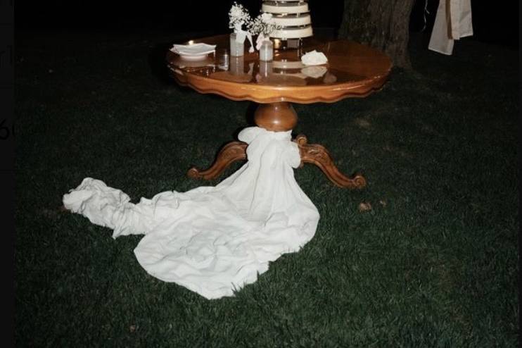 Allestimento tavolo torta