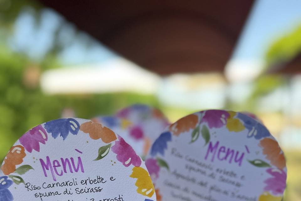 Menu’ fatti a mano
