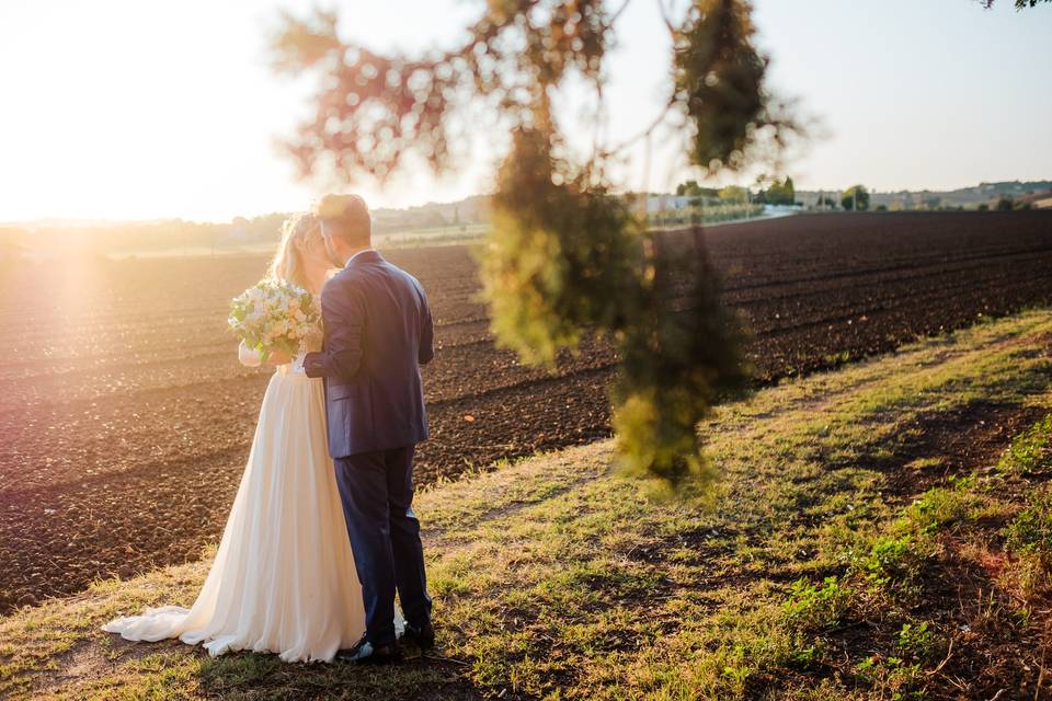 Bacio al tramonto