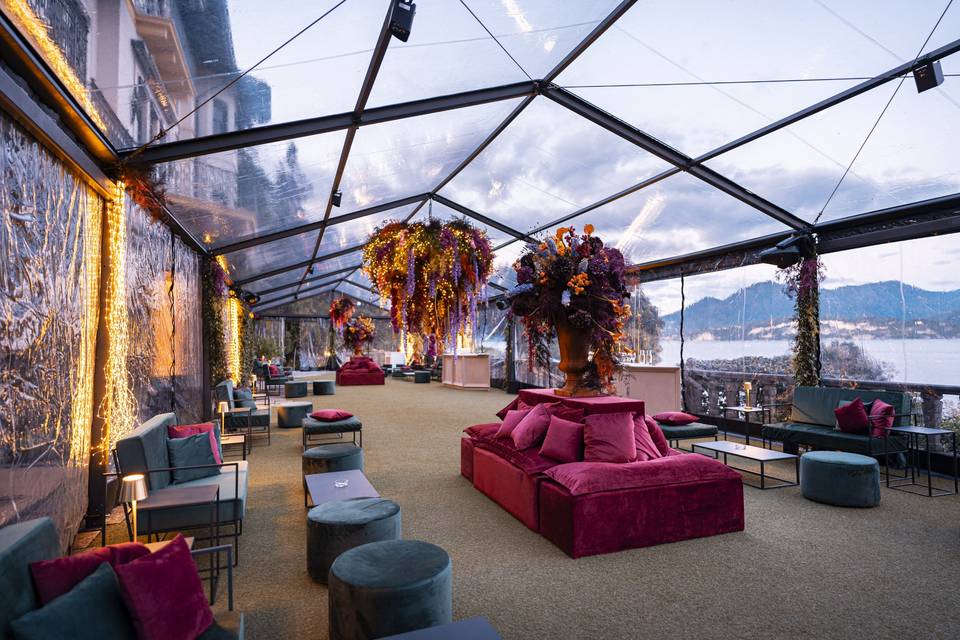Aperitivo vista lago