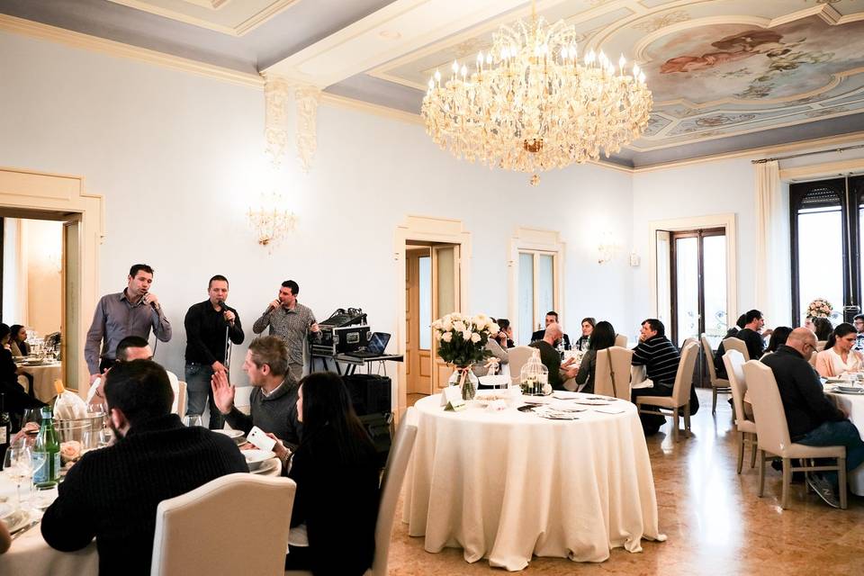 Pranzo nella sala cherubini