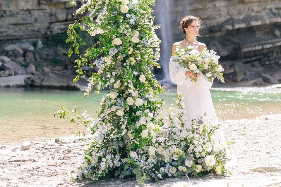 Wedding at waterfall