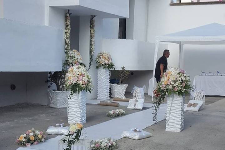 Allestimento matrimonio