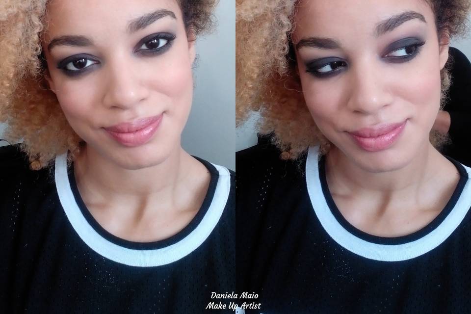 Make up smokey velina striscia