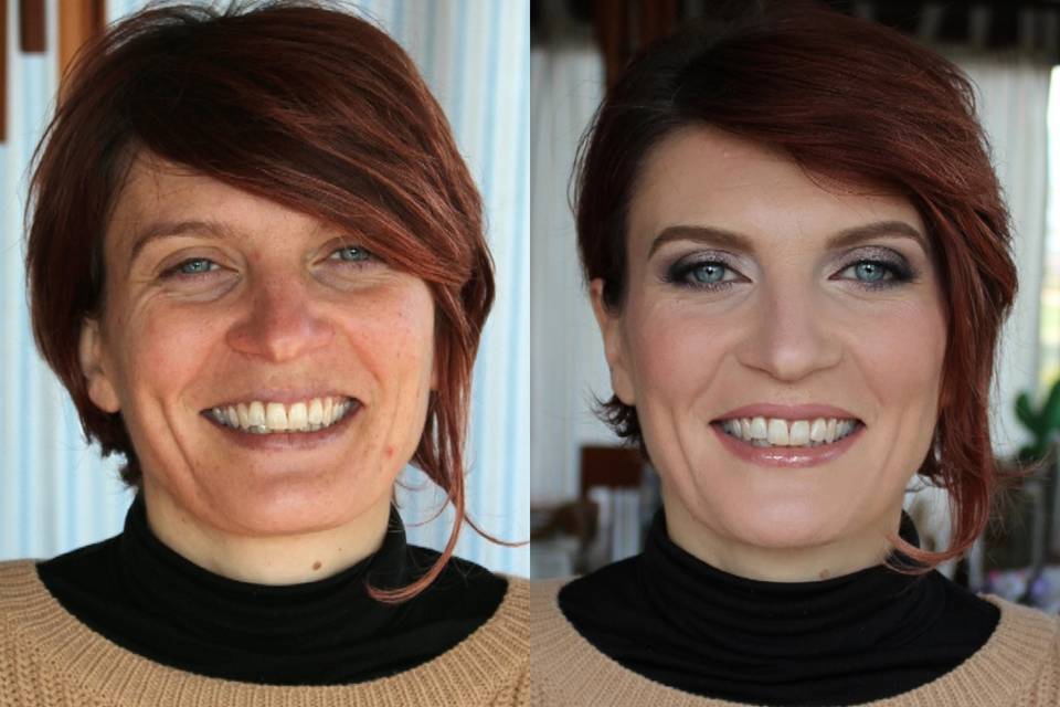 Make up sposa prima e dopo