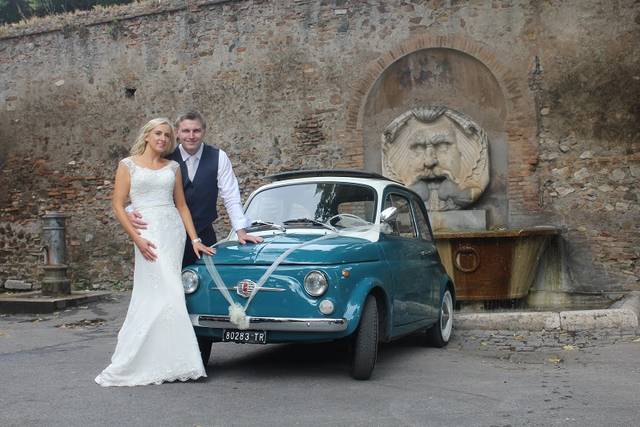 Bicolore blu e bianca