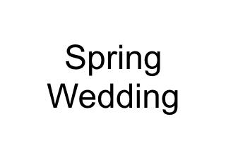 Spring Wedding