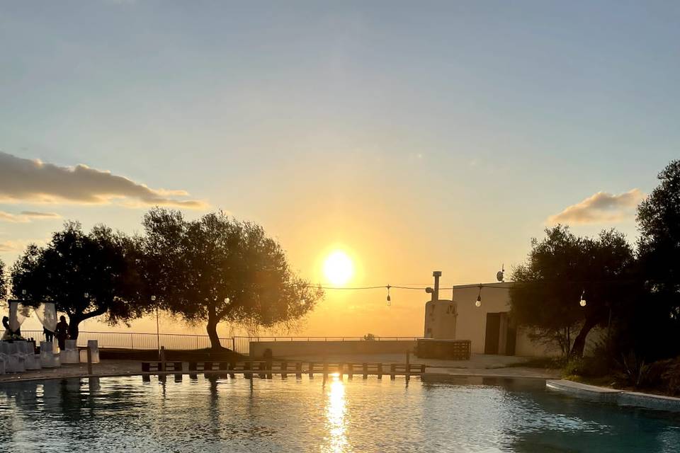 Tramonto alla Rocca di San V